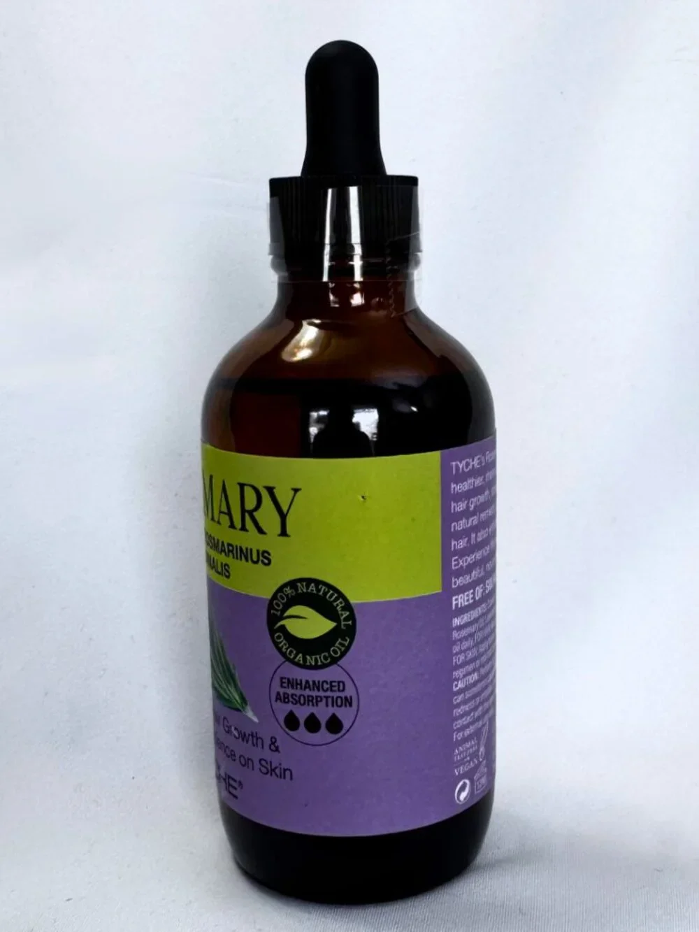 Tyche Rosemary Premium Rosmarinus Oil | Hair Growth & Skin Glower 4 fl oz